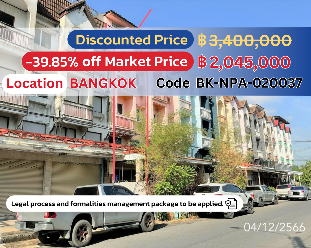 🌟 Special Offer! 3-Story Commercial Building at Ying O Lan – Only 2,045,000 THB! 🌟