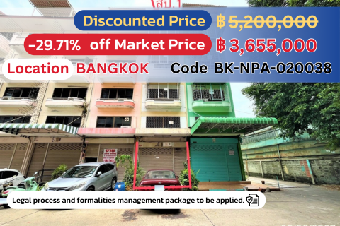 🌟 Special Offer! 4-Story Commercial Building at Mahatun Plaza for Only 3,655,000 THB! 🌟