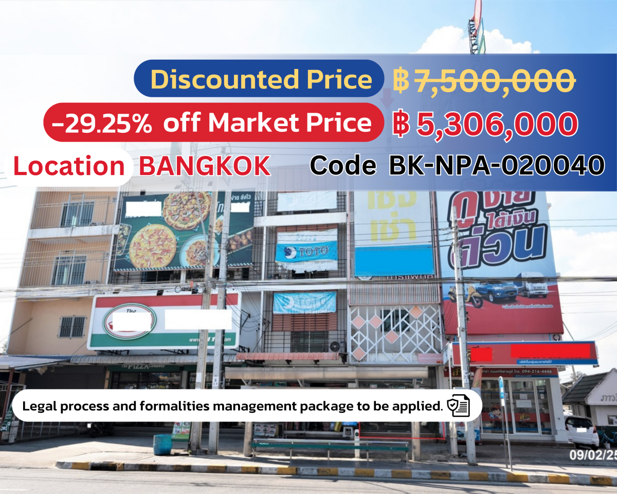 🌟 Special Offer! 3-Story Commercial Building in Min Buri for Only 5,306,000 THB! 🌟