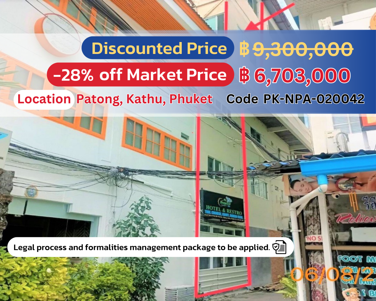 🏢 Spacious 5-Story Commercial Building in Palm Square, Patong, Phuket – Prime Location! 🏢