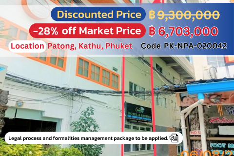 🏢 Spacious 5-Story Commercial Building in Palm Square, Patong, Phuket – Prime Location! 🏢