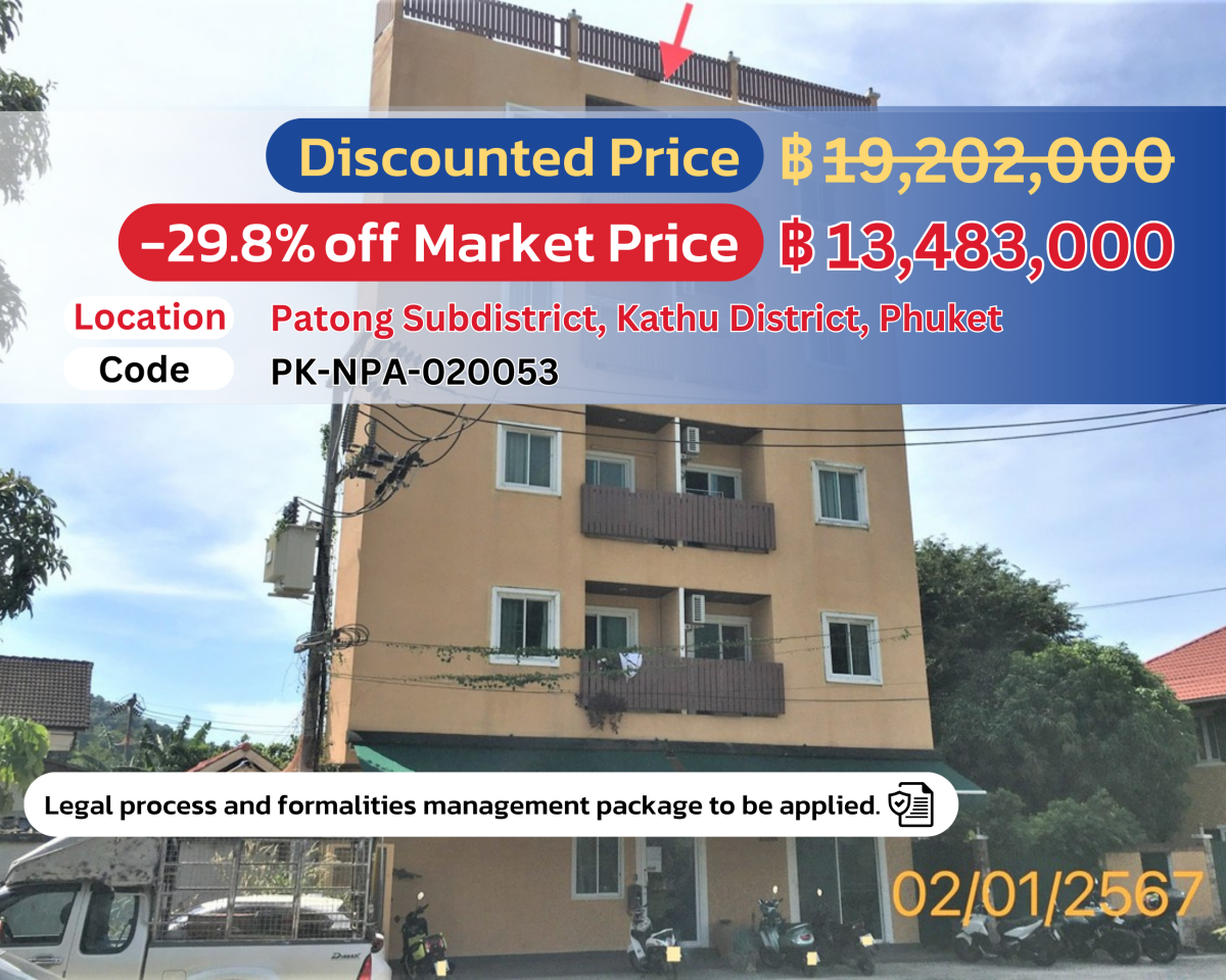 5-Story Commercial Apartment in Patong, Phuket – Special Price!