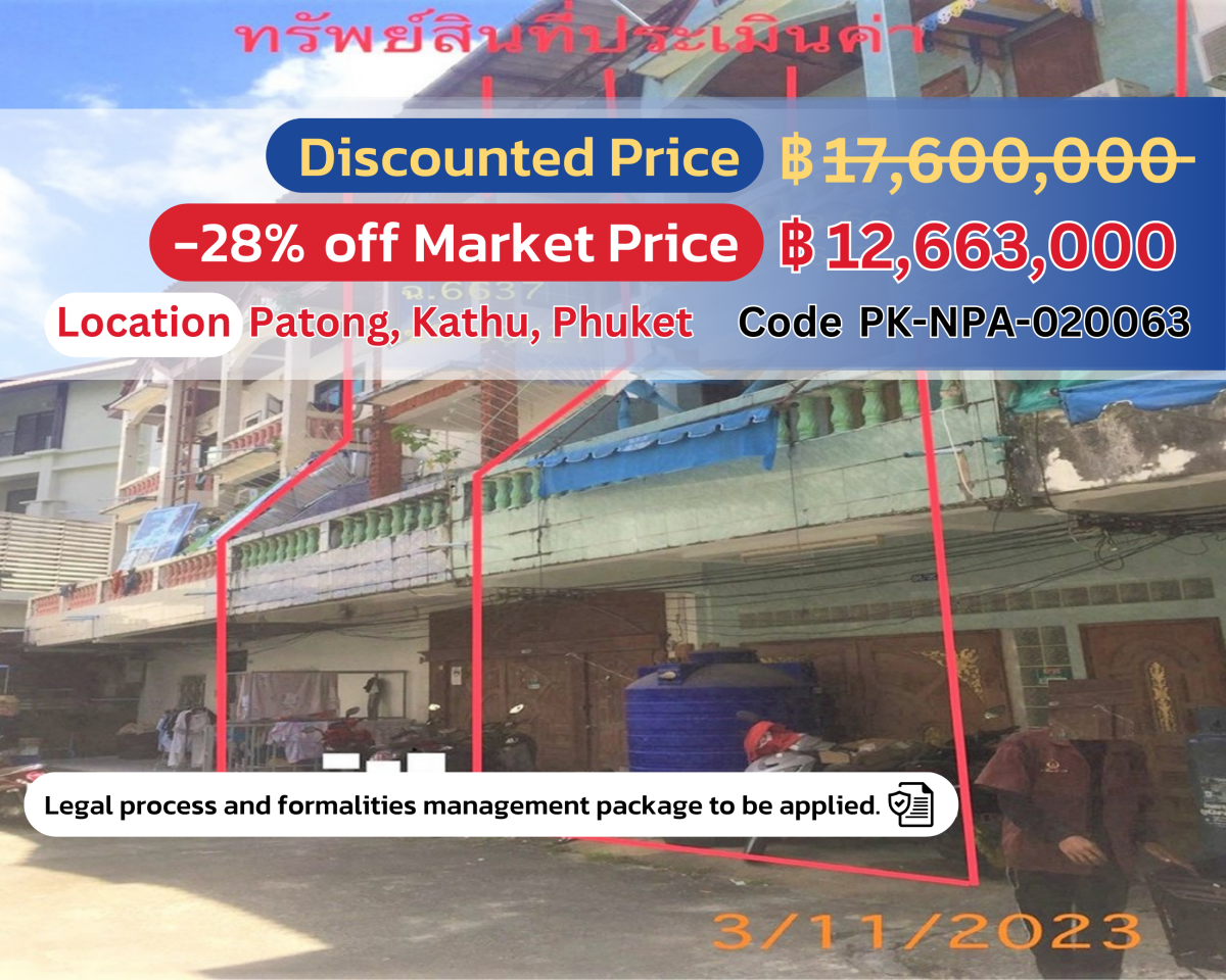 Prime 3-Story Commercial Building in Patong, Phuket – Now Only 12,663,000 THB!