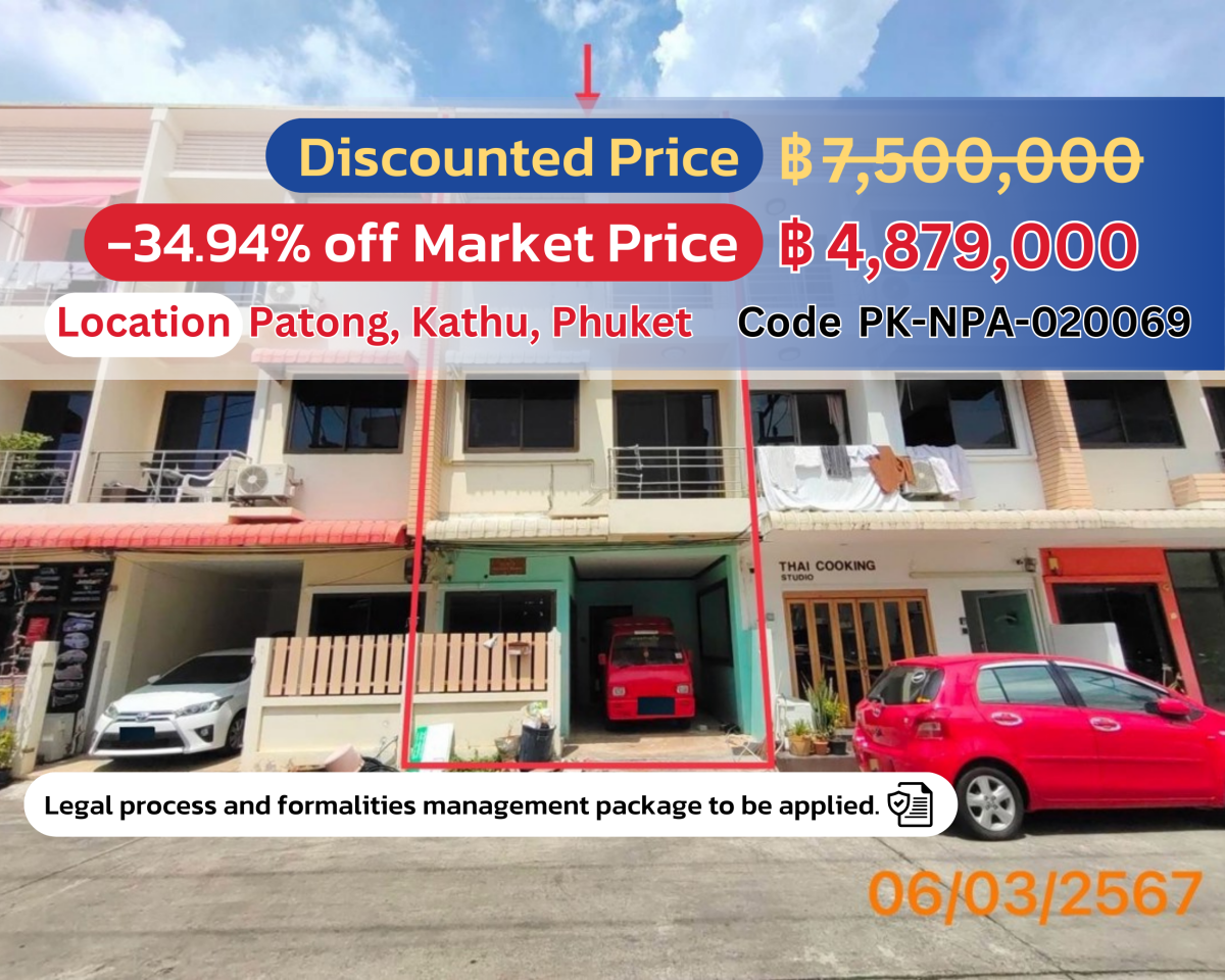 Affordable 3-Story Townhome in the Heart of Patong, Phuket – Don’t Miss Out!