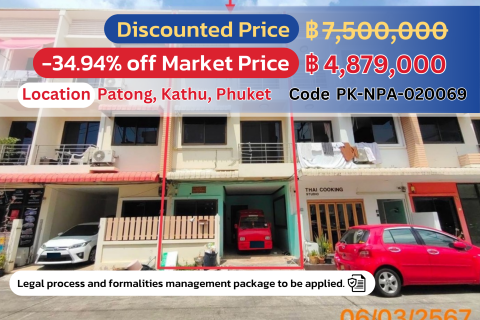 Affordable 3-Story Townhome in the Heart of Patong, Phuket – Don’t Miss Out!