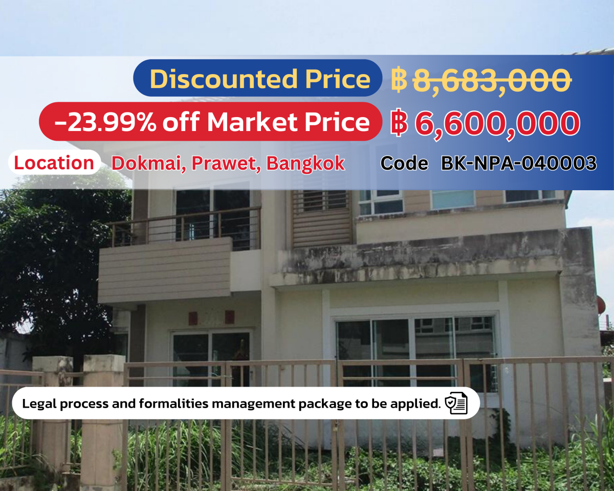 🌟 Stunning Detached House in Burasiri Onnut-Bangna — Special Price Now! 🌟