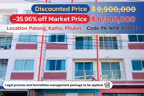 Spacious 4-story Commercial Building in Patong Regent 5, Phuket – Great Location for Business or Vacation Rental!