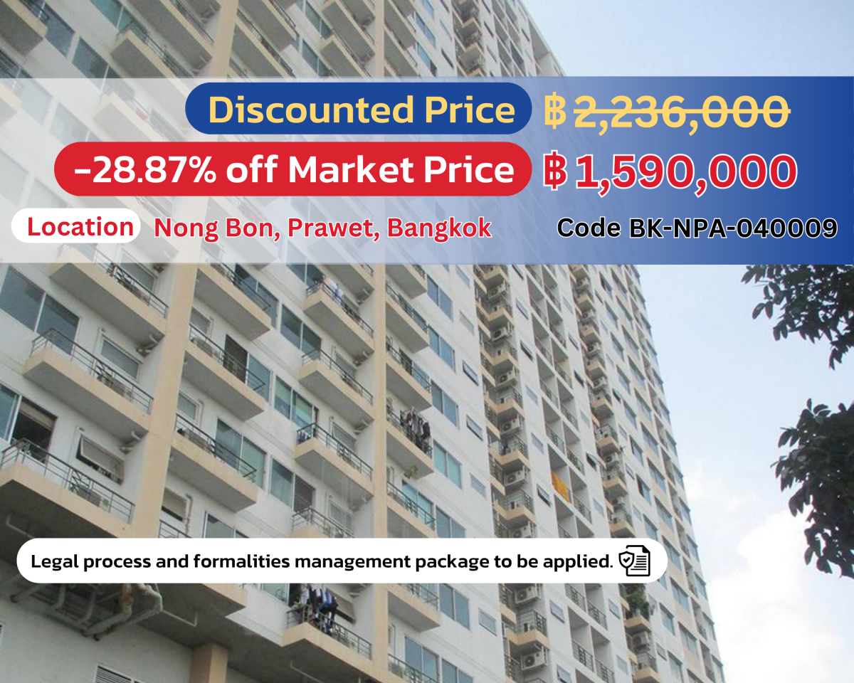 Spacious Condo at Supalai Park Srinakarin – Limited Time Offer! 🏢✨ Save 28.87%! – Don't miss this incredible deal!