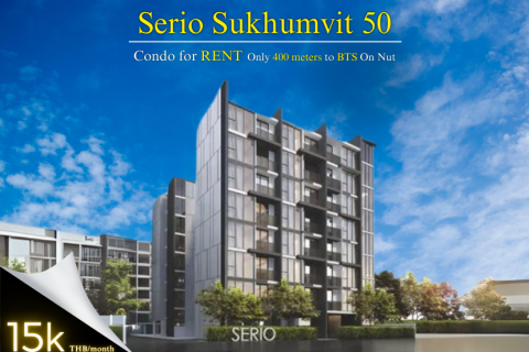 🏡 For Rent: Serio Sukhumvit 50 – Live 5 Minutes from BTS On Nut! Convenience at Its Best 🚇